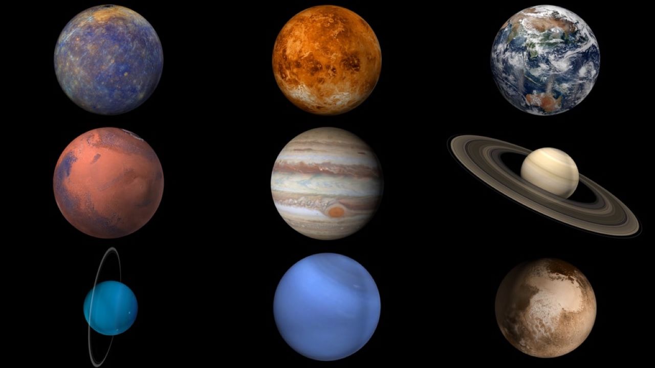 چرخش سیاره های منظومه شمسی — تصویر نجومی ناسا