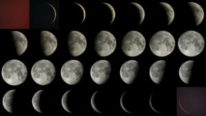 تصاویر ماه در یک ماه قمری — تصویر نجومی ناسا