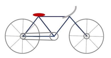 نقاشی دوچرخه در ورد 