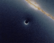 خمیدگی نور به دور سیاهچاله
