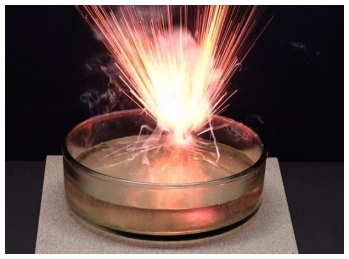 واکنش فلزات قلیایی با اکسیزن