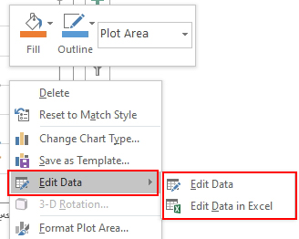 ویرایش نمودار در ورد 