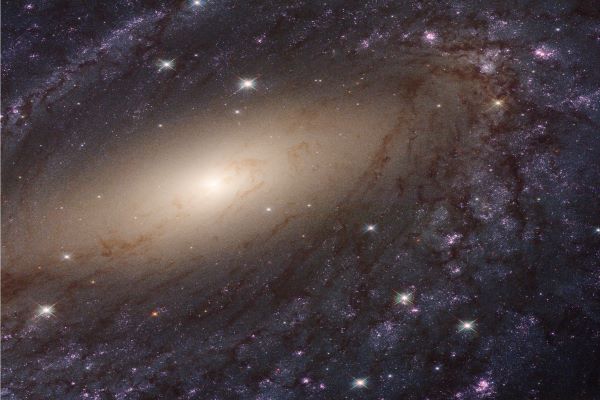نمای نزدیک کهکشان مارپیچی NGC 6744 