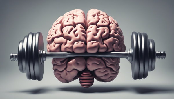 مغز در حال بلند کردن وزنه