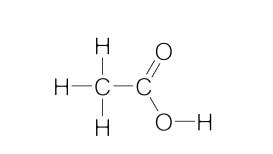 ساختار اسید استیک