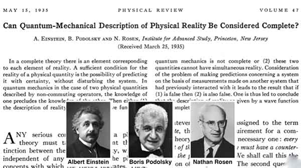 مقاله اینشتین در سال ۱۹۳۵