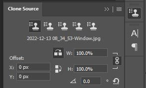 clone source در فتوشاپ