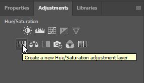 تنظیم Hue Saturation عکس برای سیاه سفید کردن در فتوشاپ