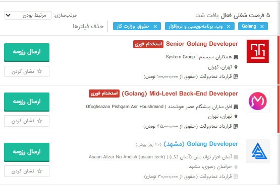 حقوق برنامه نویس گولنگ