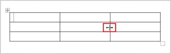تغییر اندازه سطر و ستون های جدول