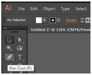 Pen tool در ایلوستریتور