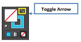 toggle arrow در ایلوستریتور