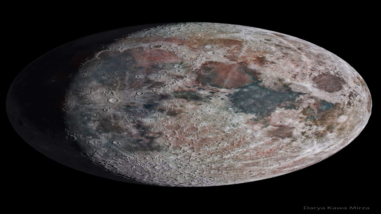 تصویر به سازی شده ماه — تصویر نجومی ناسا