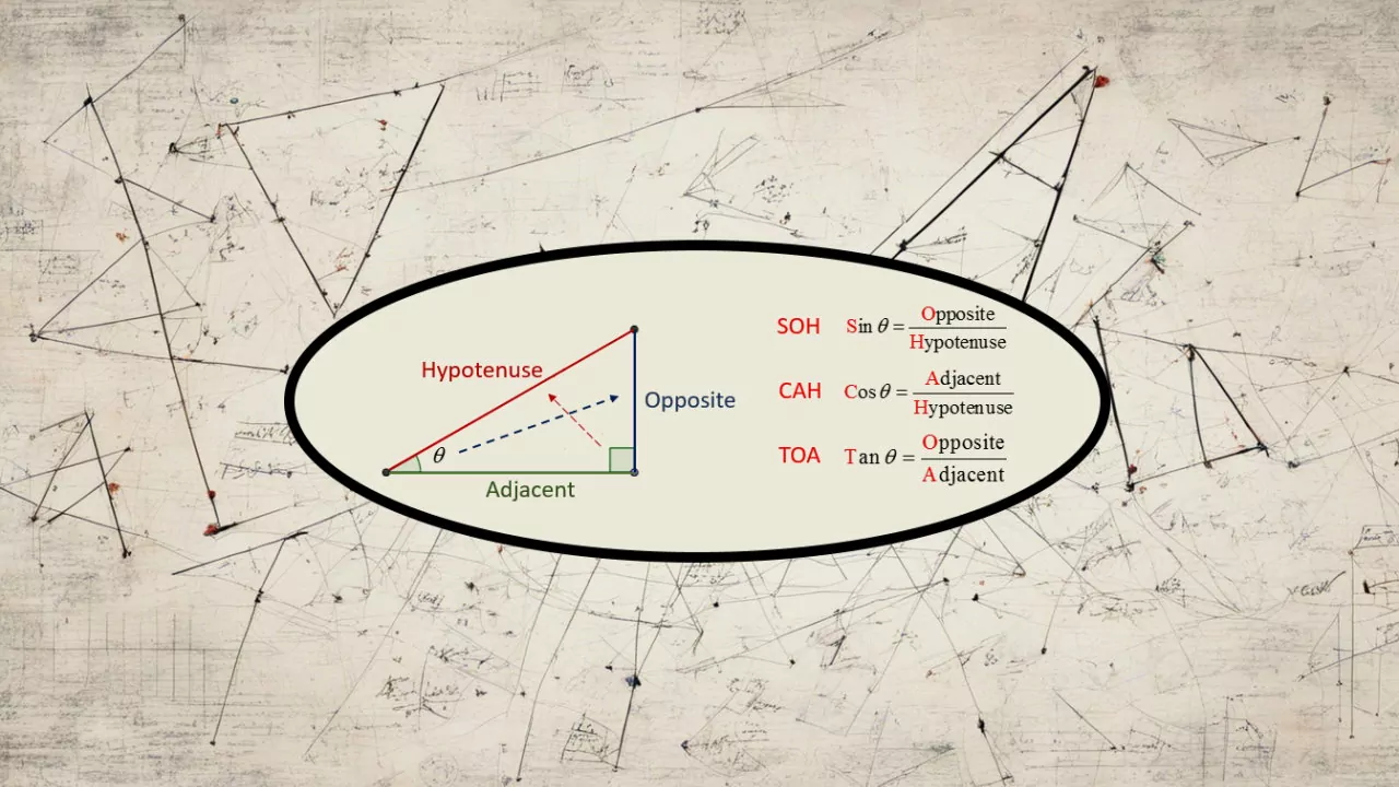 نسبت های مثلثاتی به زبان ساده + مثال و تمرین
