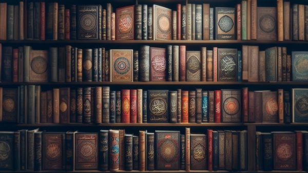 قفسه کتاب های نفیس زبان عربی