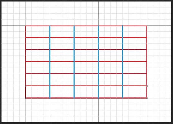 کشیدن جدول در فتوشاپ