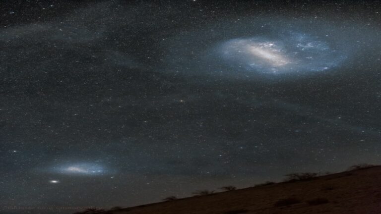 ابرهای ماژلانی بر فراز شیلی — تصویر نجومی ناسا