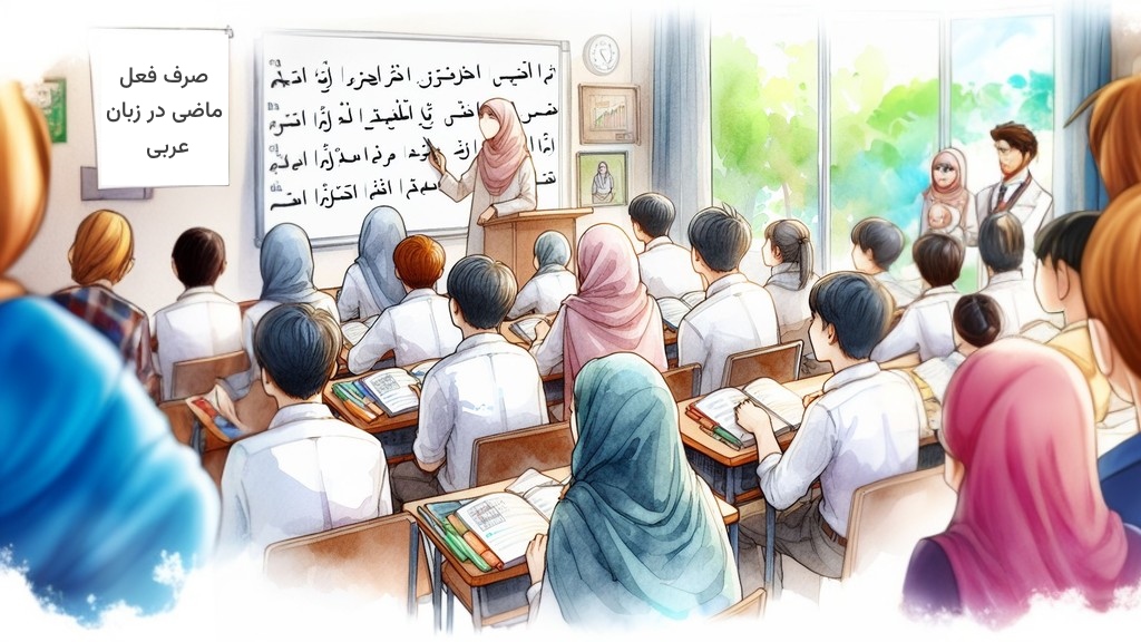 فعل های ماضی عربی پایه هفتم، هشتم، نهم و دهم — راهنمای سریع و کاربردی