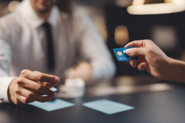 مردی در حال تحویل کلید اتاق به پذیرش