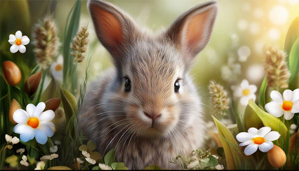 خرگوشی کوچک و زیبا