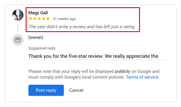 اثربخشی پاسخ به دیدگاه مشتریان در google my business