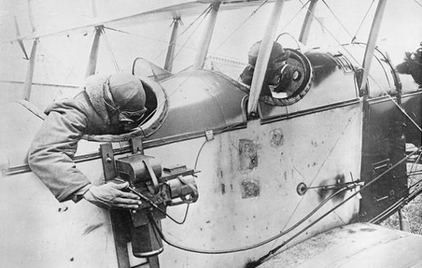 نصب دوربین بر روی هواپیمای جنگی قدیمی