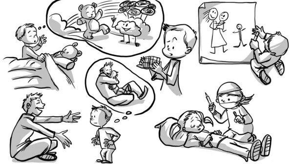 تصویر کارتونی کودکان در مراحل مختلف رشد