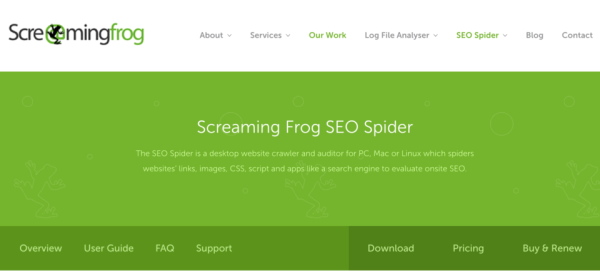 استفاده از ابزار screaming frog در آنالیز سئو سایت