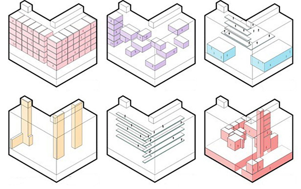 دیاگرام معماری در فتوشاپ