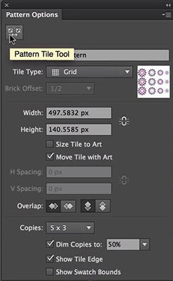 تنظیمات Pattern Options