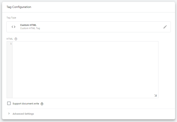 جایگذاری کد html در گوگل تگ منیجر