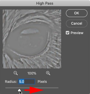 تنظیمات فیلتر High pass