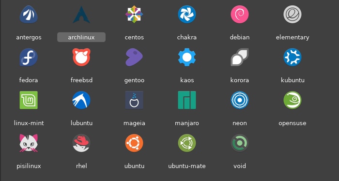 لوگو توزیع های لینوکس