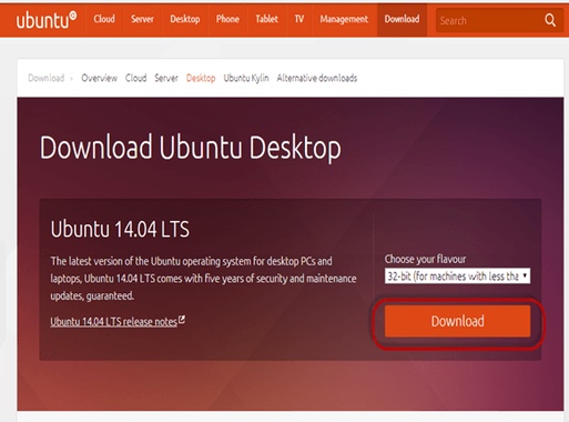 Ubuntu 32 veya 64 bit'i indirin