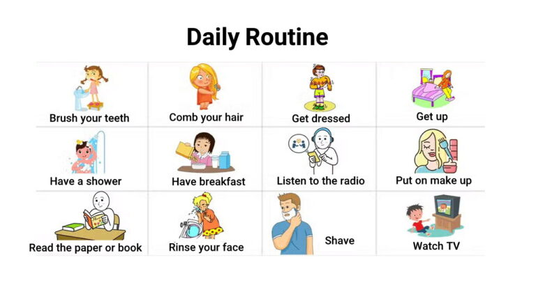 کارهای روزمره به انگلیسی و صبحت در مورد آن ها + مثال، ترجمه فارسی و تلفظ