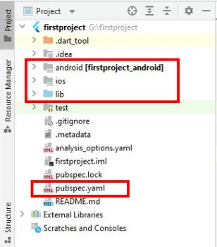 بررسی ساختار اصلی پروژه در فلاتر سومین گام در ساخت اپلیکیشن موبایل با فلاتر