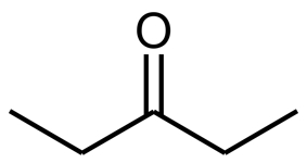 ساختار مولکول ۳ پنتانون دارای گروه کربونیلی