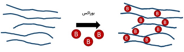 اتصال عرضی در پلیمر اسلایم