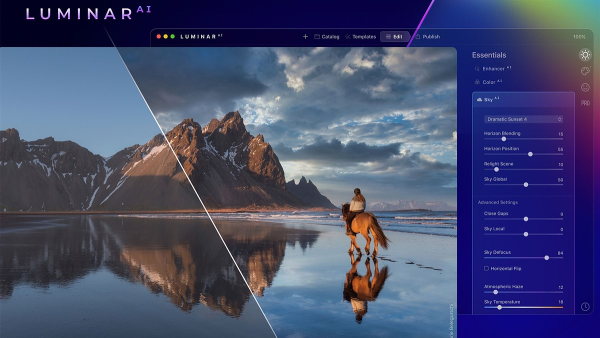 ابزار luminar ai