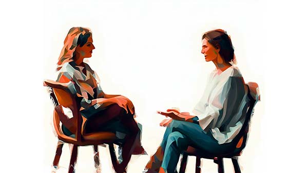 دو خانم در حال گفتگو - منظور از همدردی چیست