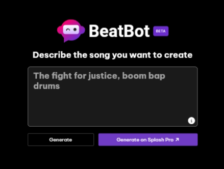سایت ساخت آهنگ با هوش مصنوعی beatbot
