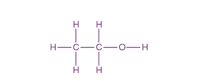 ساختار شیمیایی حلال اتانول