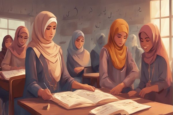 دخترها در حال مطالعه