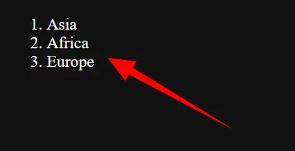 استفاده از تگ های ol و li در HTML برای ساخت فهرست مرتب