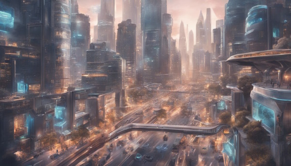 شهری شلوغ و پیشرفته برای نمایش هوش مصنوعی