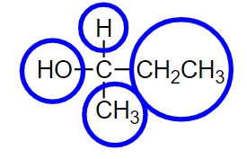 مولکول کایرال با ۴ گروه مختلف