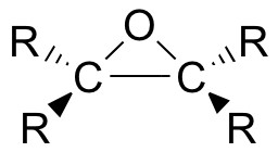 ساختار شیمیایی مولکول اپوکسید