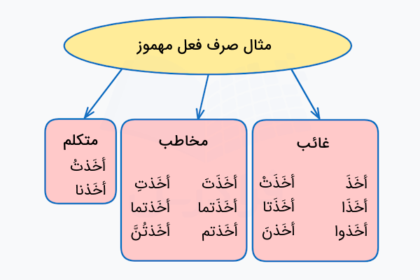 مثال صرف فعل مهموز