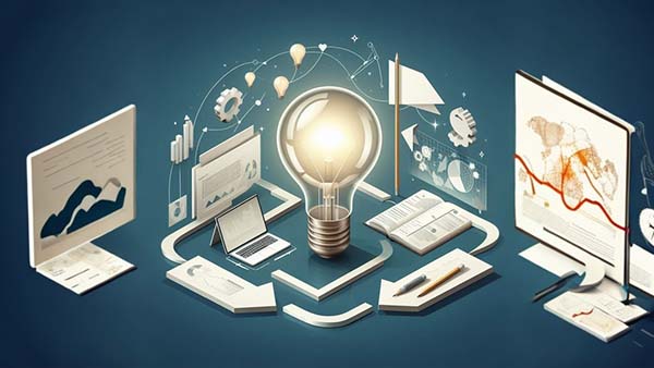 لامپ روشن برای نمایش ایده های کسب و کار