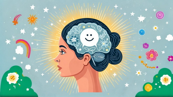 دختری با ذهن و مغز شاد - روانشناسی مثبت گرا